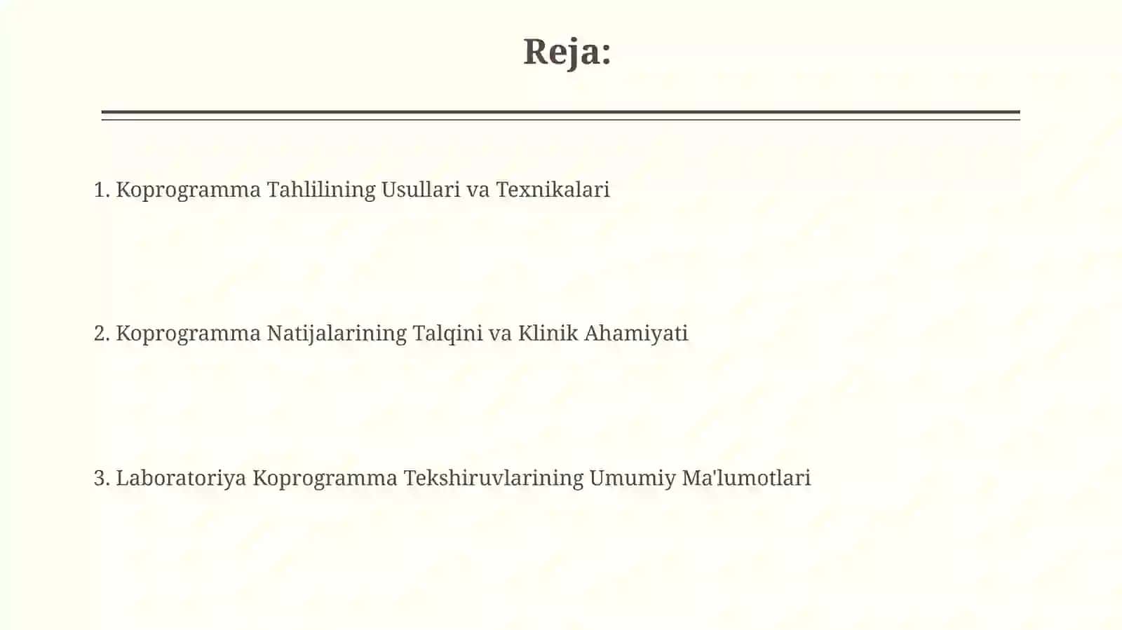 Labarotoriyada Koprologik tekshiruvlar 2