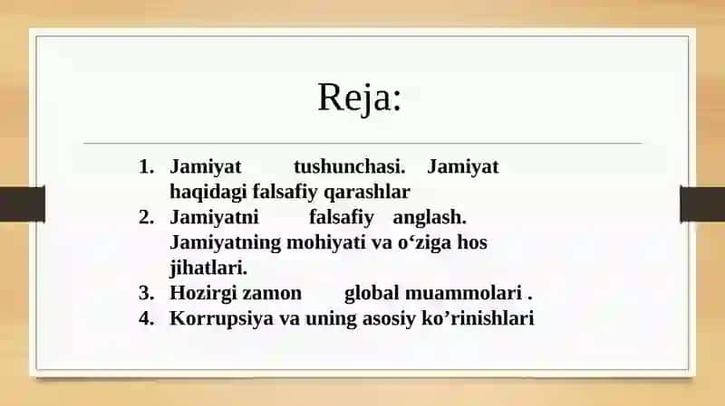 Jamiyat falsafasi 2