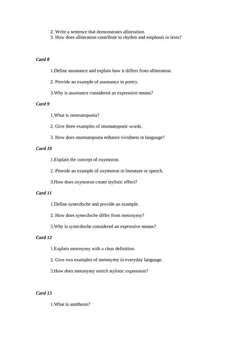 Stylistics and Expressive Means 2