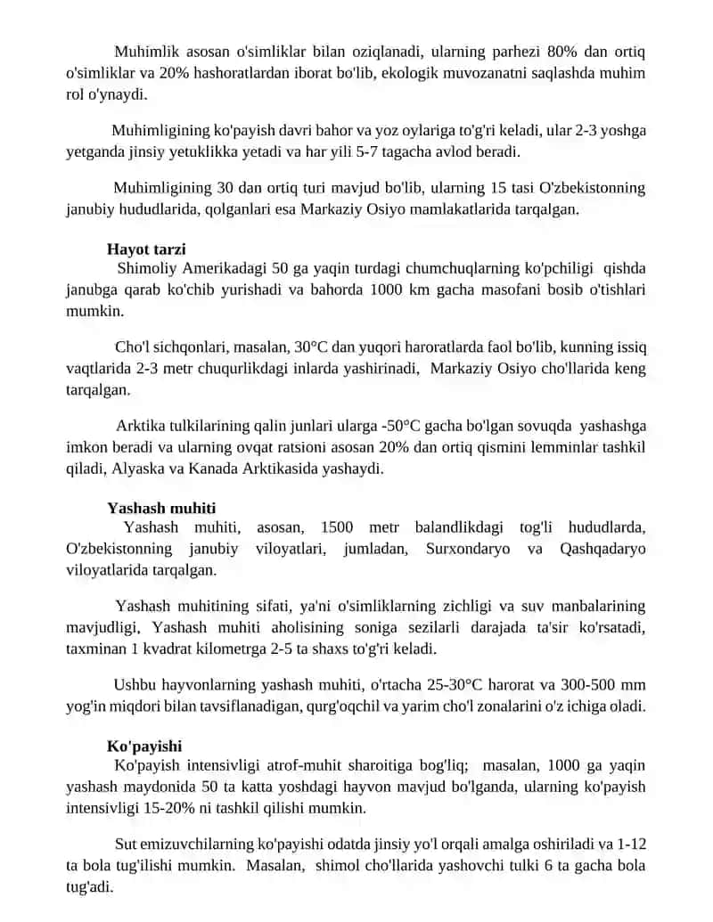 Hayvonlar evolyutsiyasi 2