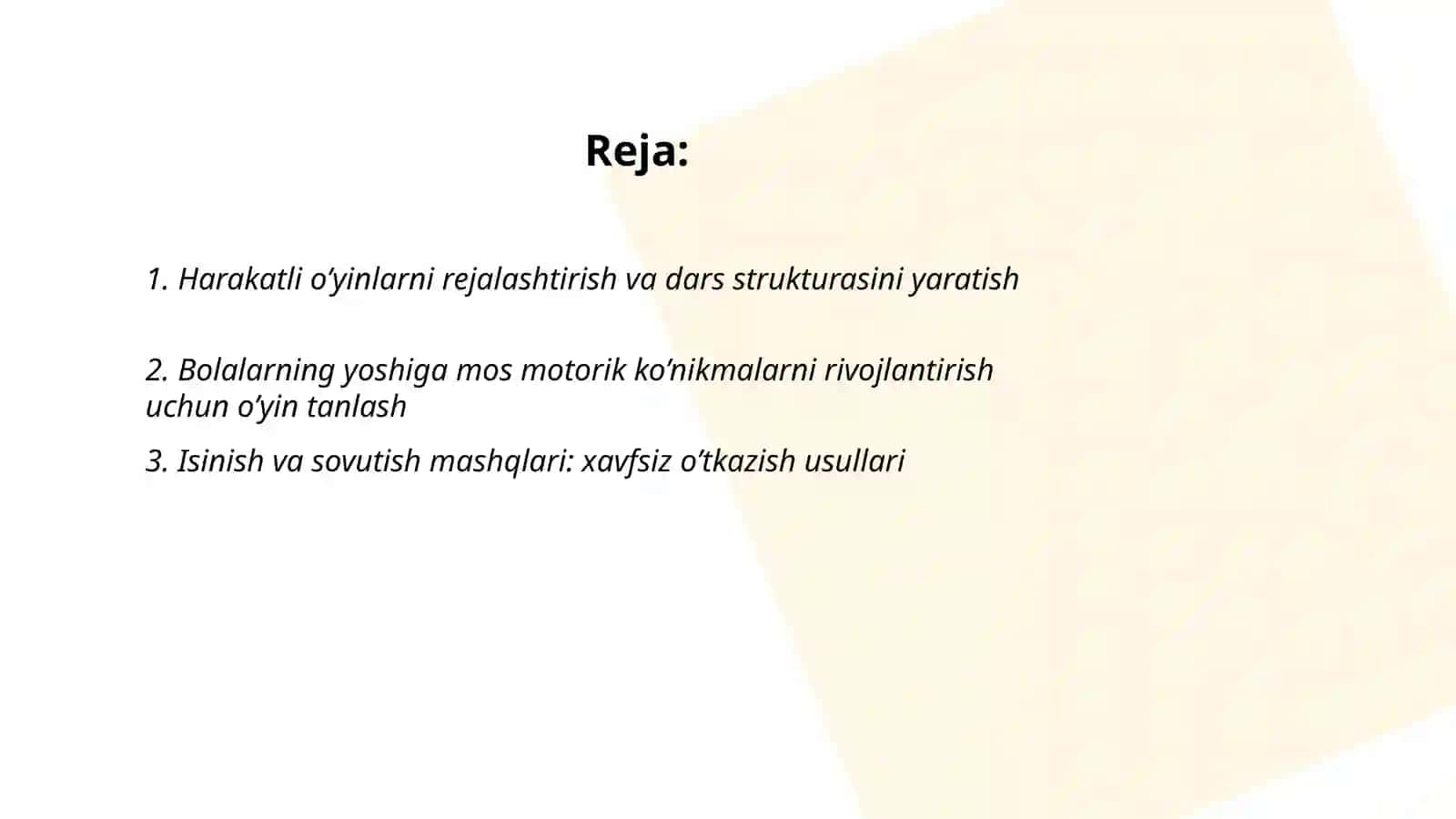 Orta yoshdagi bolalarga beriladigan harakatli o’yinlarni o’rgatish 2