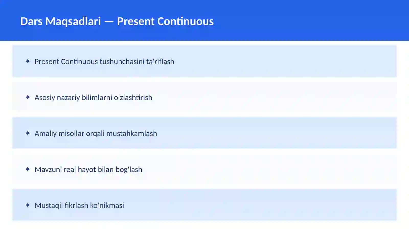 Present Simple 2