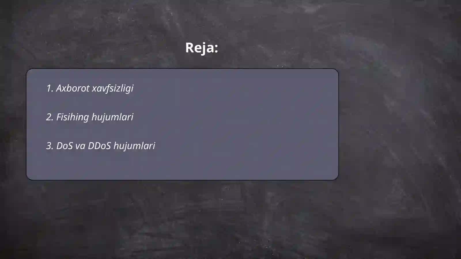 Kiber xavfsizlik 2