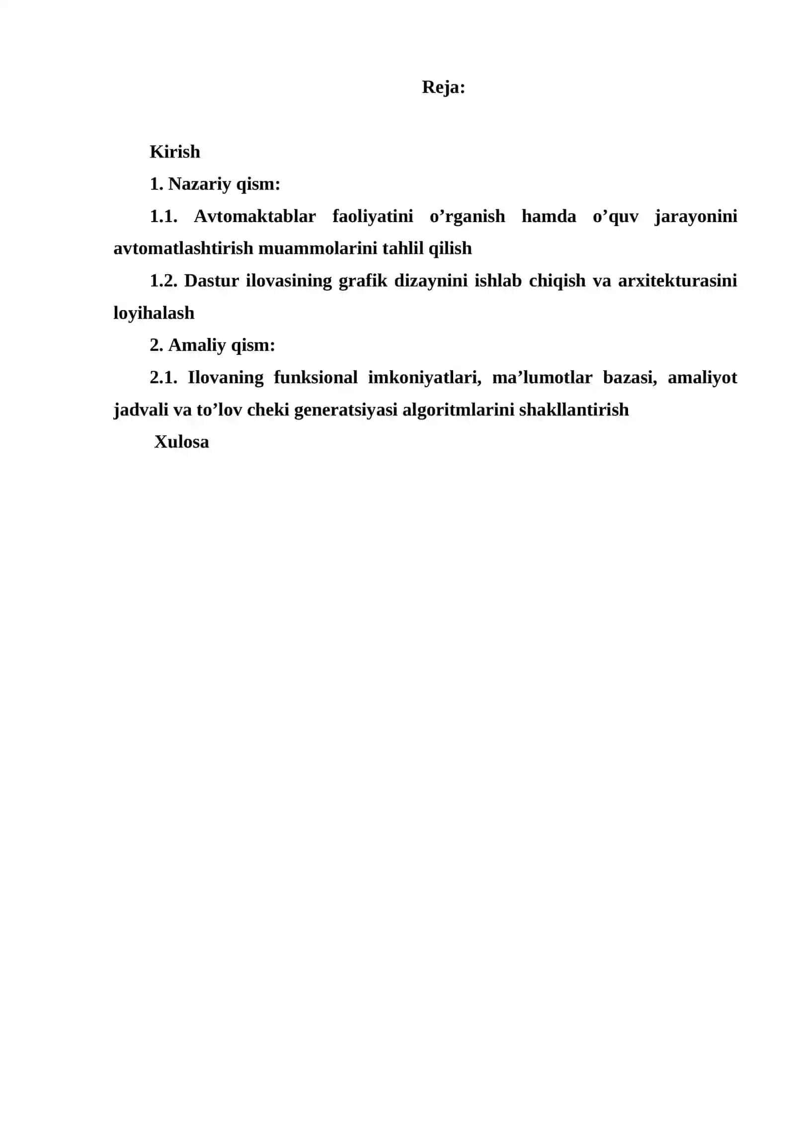Visual Studio muhitida dasturlash | Kurs ishi - AVTO MAKTAB O’QUVCHILARI VA HAYDOVCHILIK DARSLARINI BOSHQARISH DASTUR ILOVASINI YARATISH 2