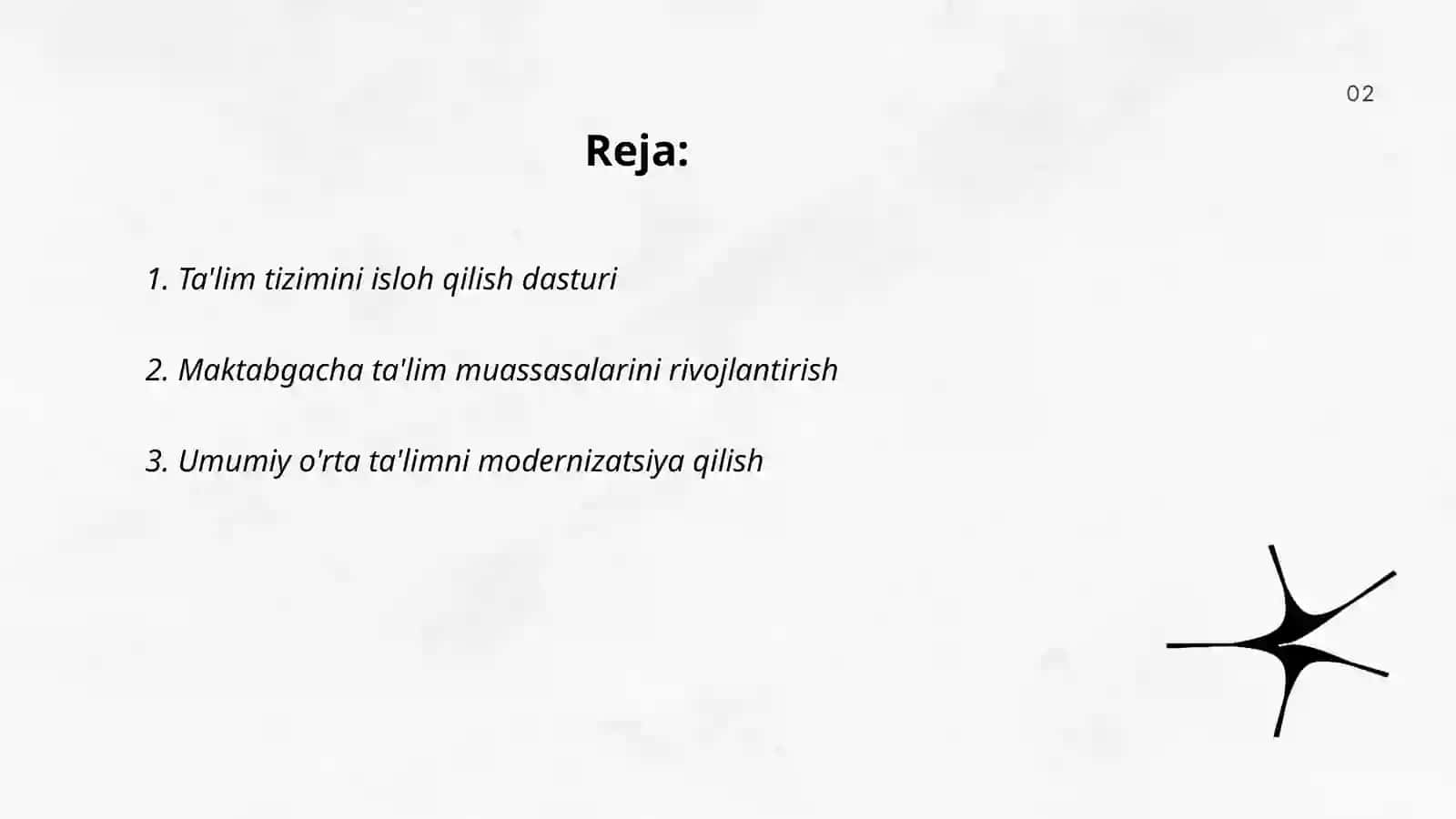 Ta'lim Tizimini Isloh Qilish Dasturi 2