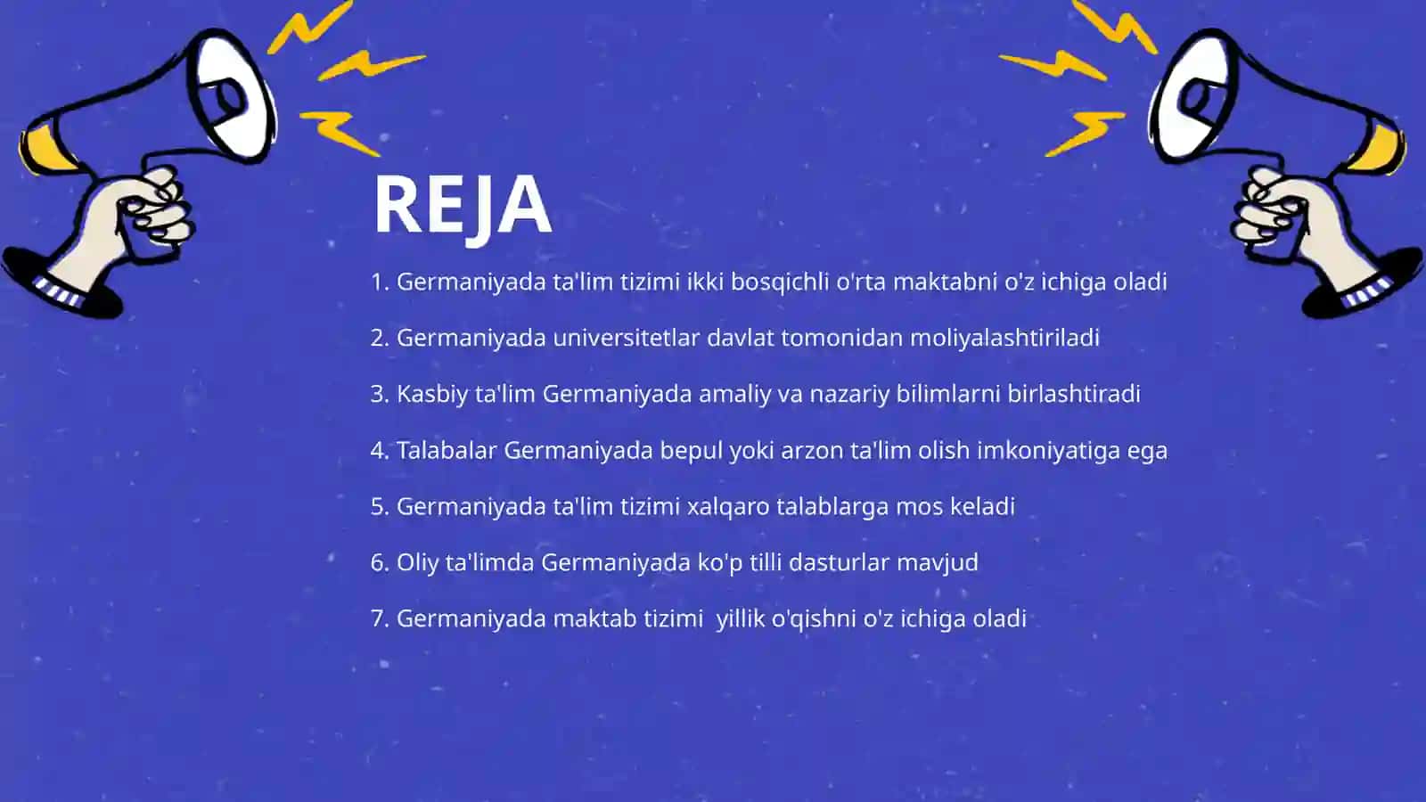 Rivojlangan davlatlarda ta'lim tizimi. Germaniya. 2