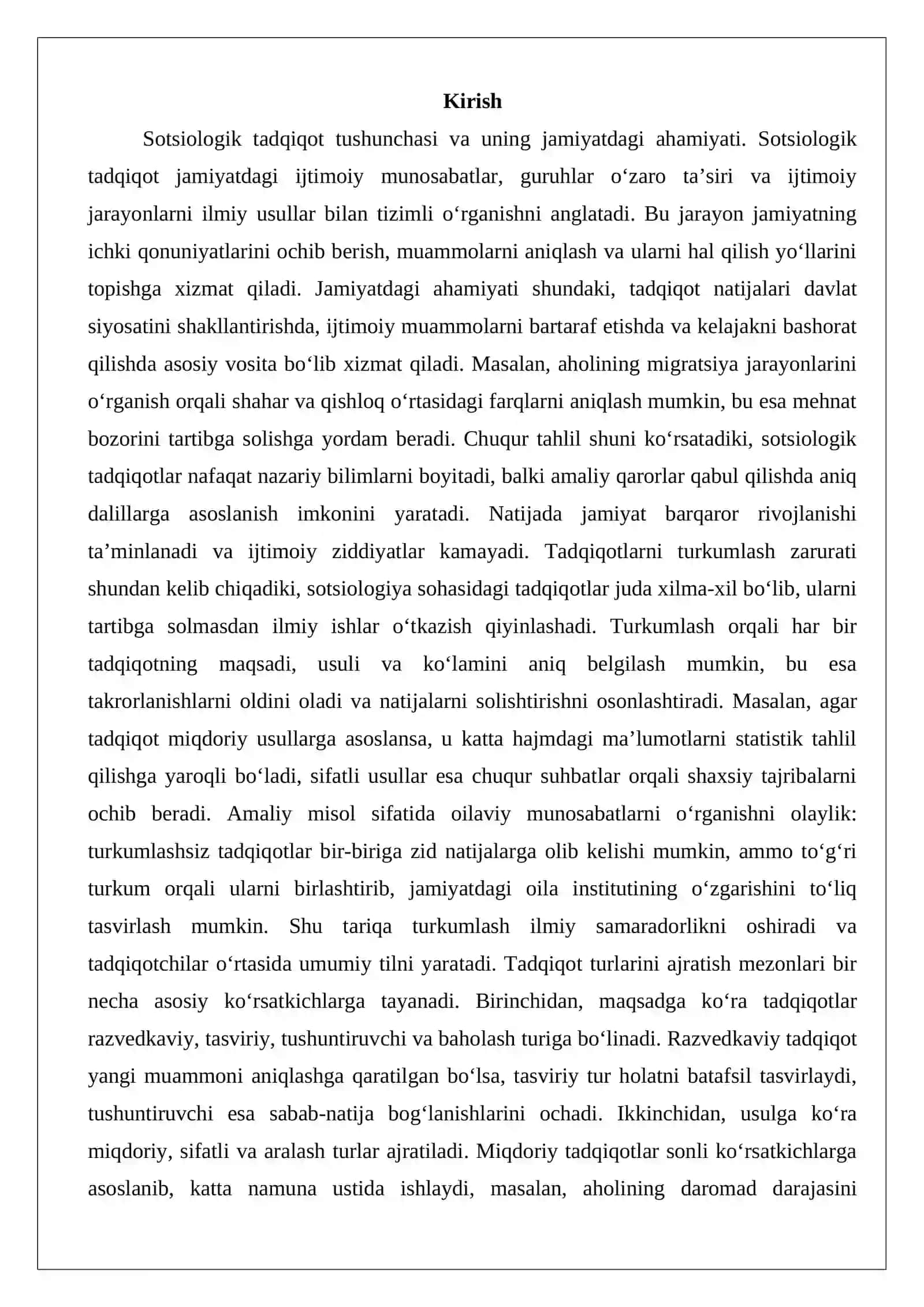 Sotsiolоgik tаdqiqоtlаrning turkumlаnishi 2