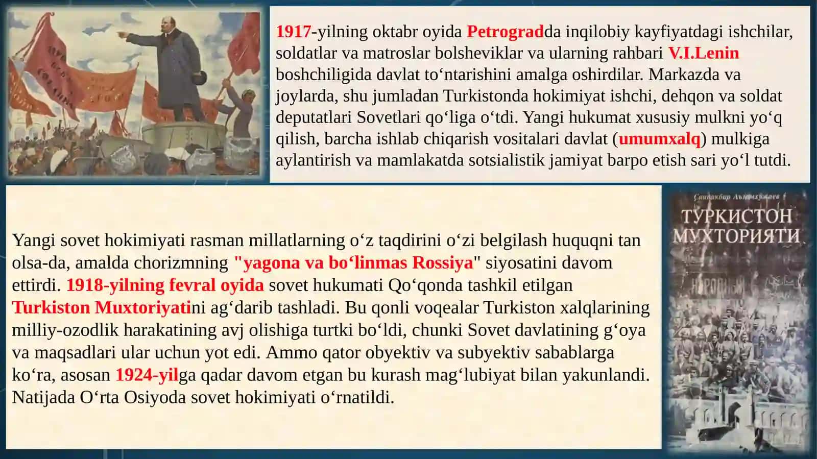 O‘zbekistonning XX asr tarixiga oid manbalar 2