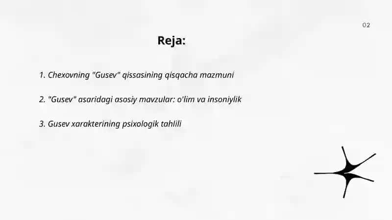 Chexovning "Gusev" qissasining qisqacha mazmuni 2