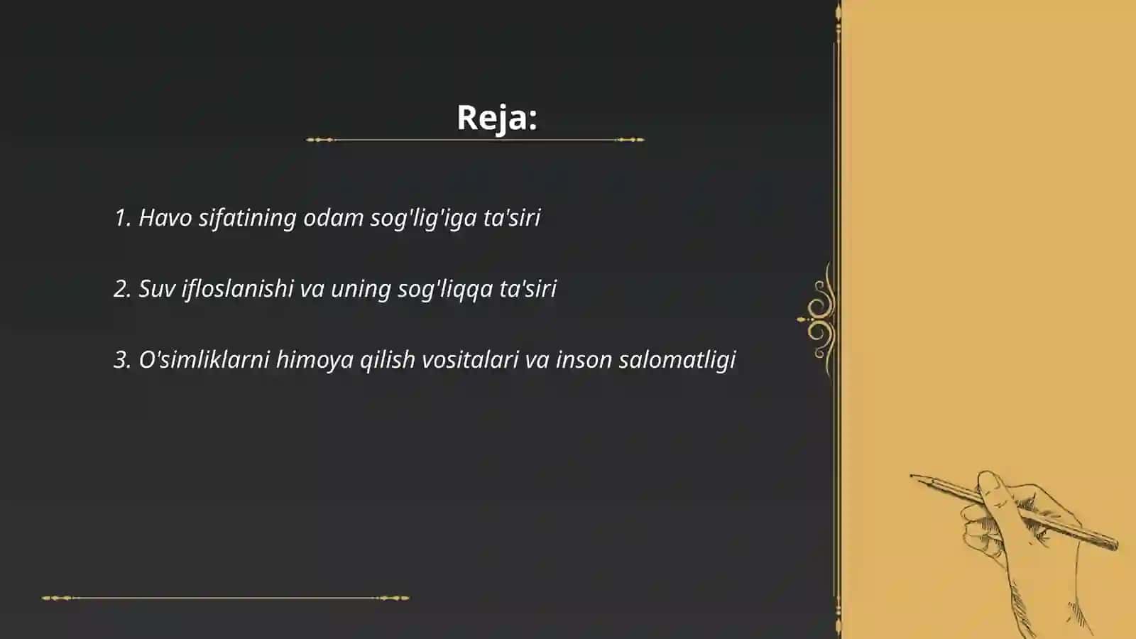 Odam ekologiyasi 2