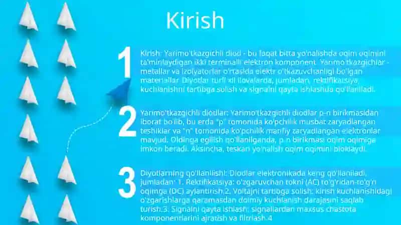 Yarim OʻTkazgichli Diod 2