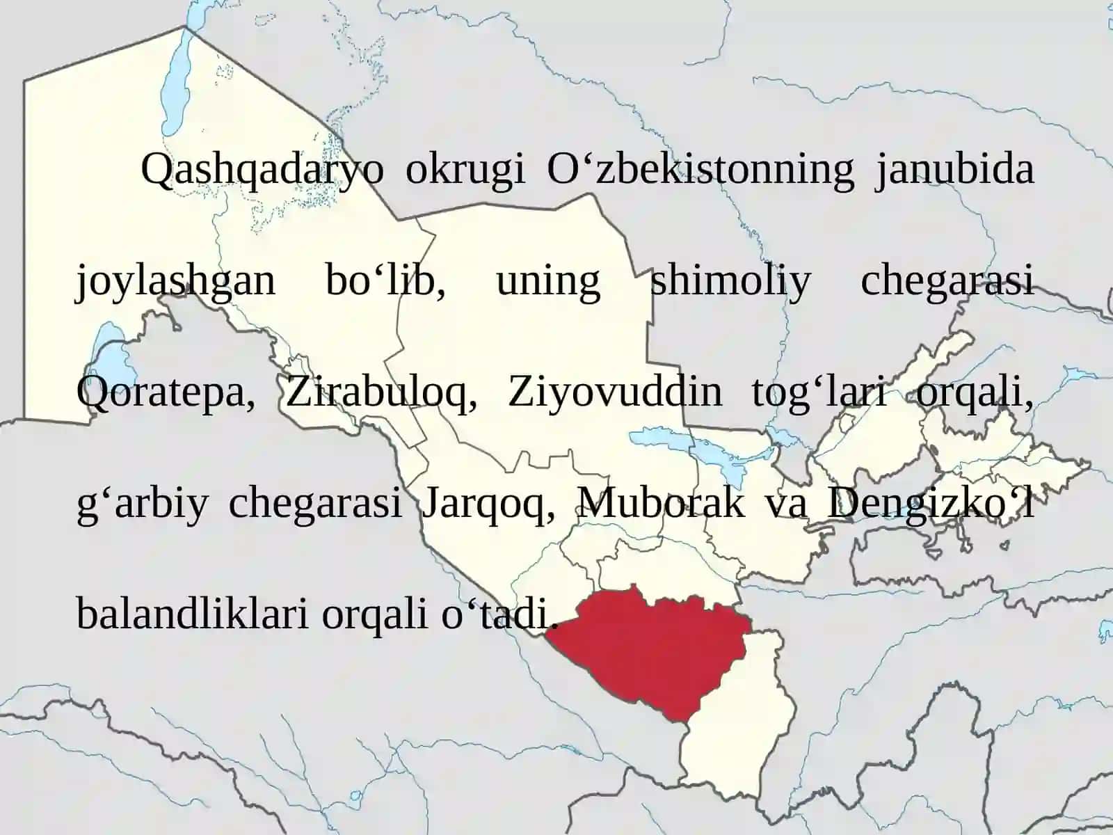 Qashqadaryo tabiiy geografik okrugi 2