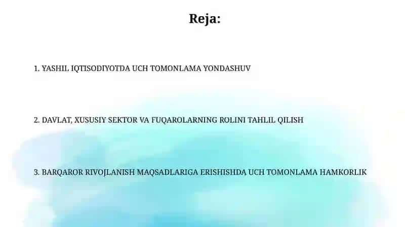 YASHIL IQTISODIYOTDA UCH TOMONLAMA YONDASHUV 2
