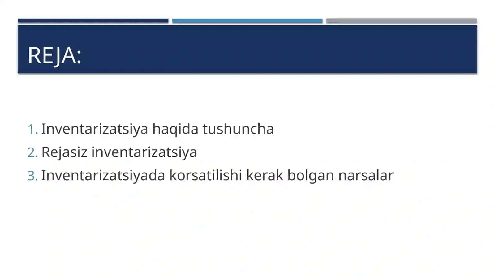 Inventarizatsiya haqida tushuncha 2