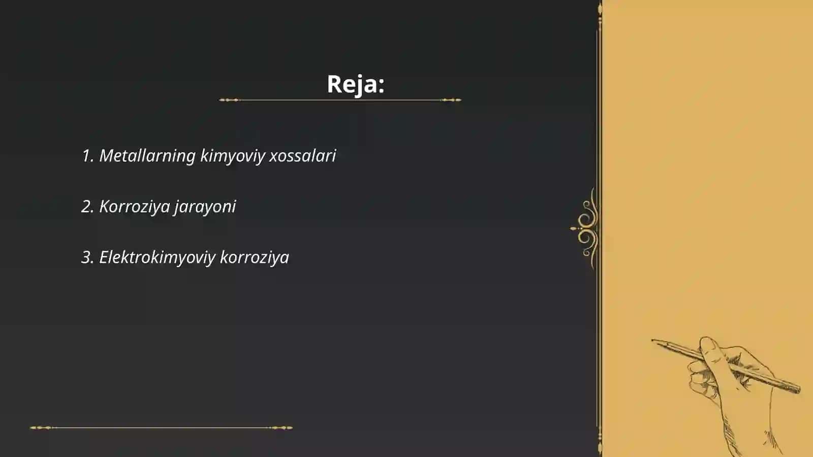 Metallar korroziyasi va undan himoyalanish 2