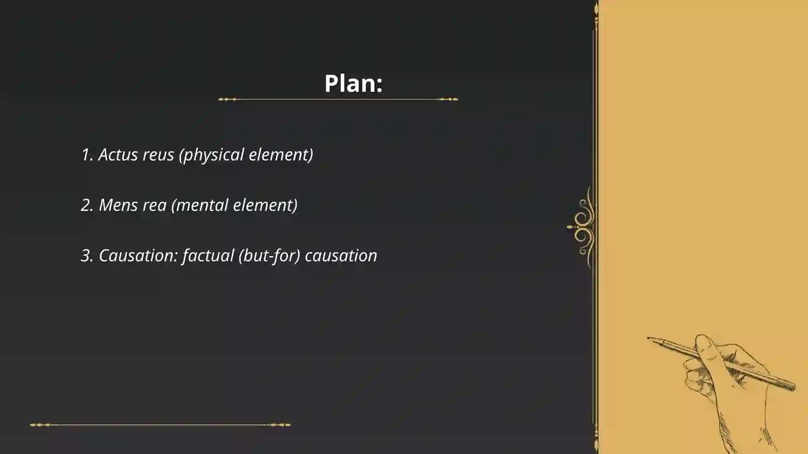 Constitutive elements of the offense 2