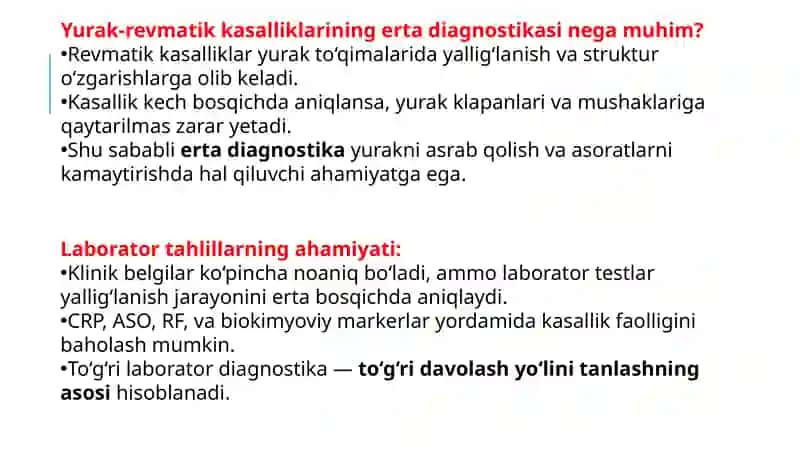 Kardiorevmatologiyada Laborator tekshirish usullari 2