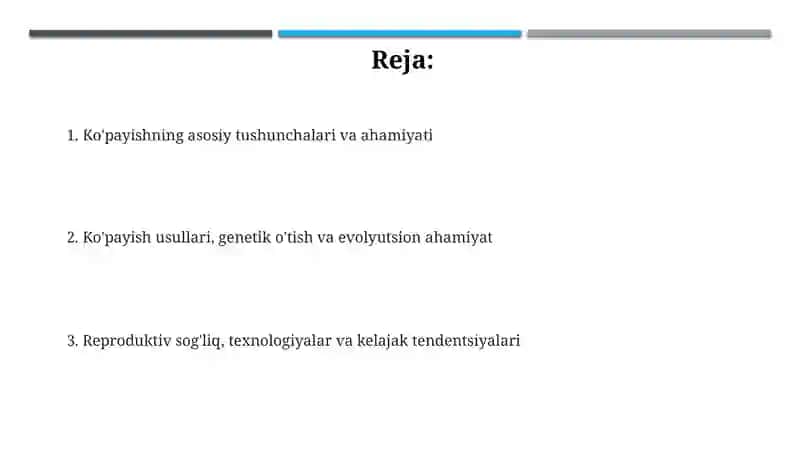 Reproduksiyaning ahamiyati 2