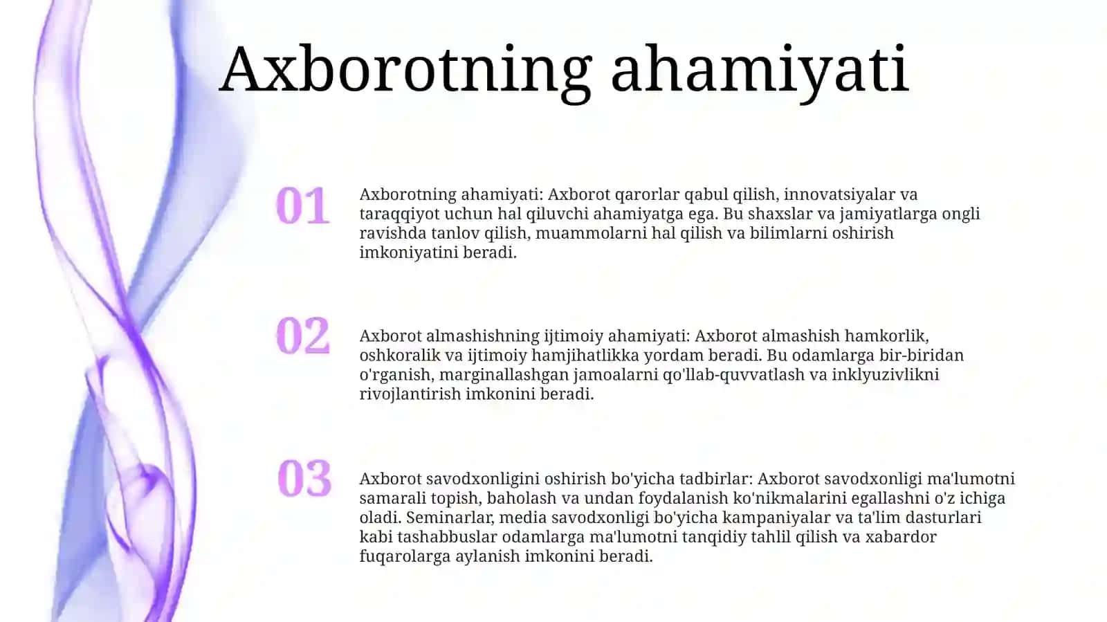 Axborotlarning Ijtimoiy Ahamiyati Va Faoliyatlari 2