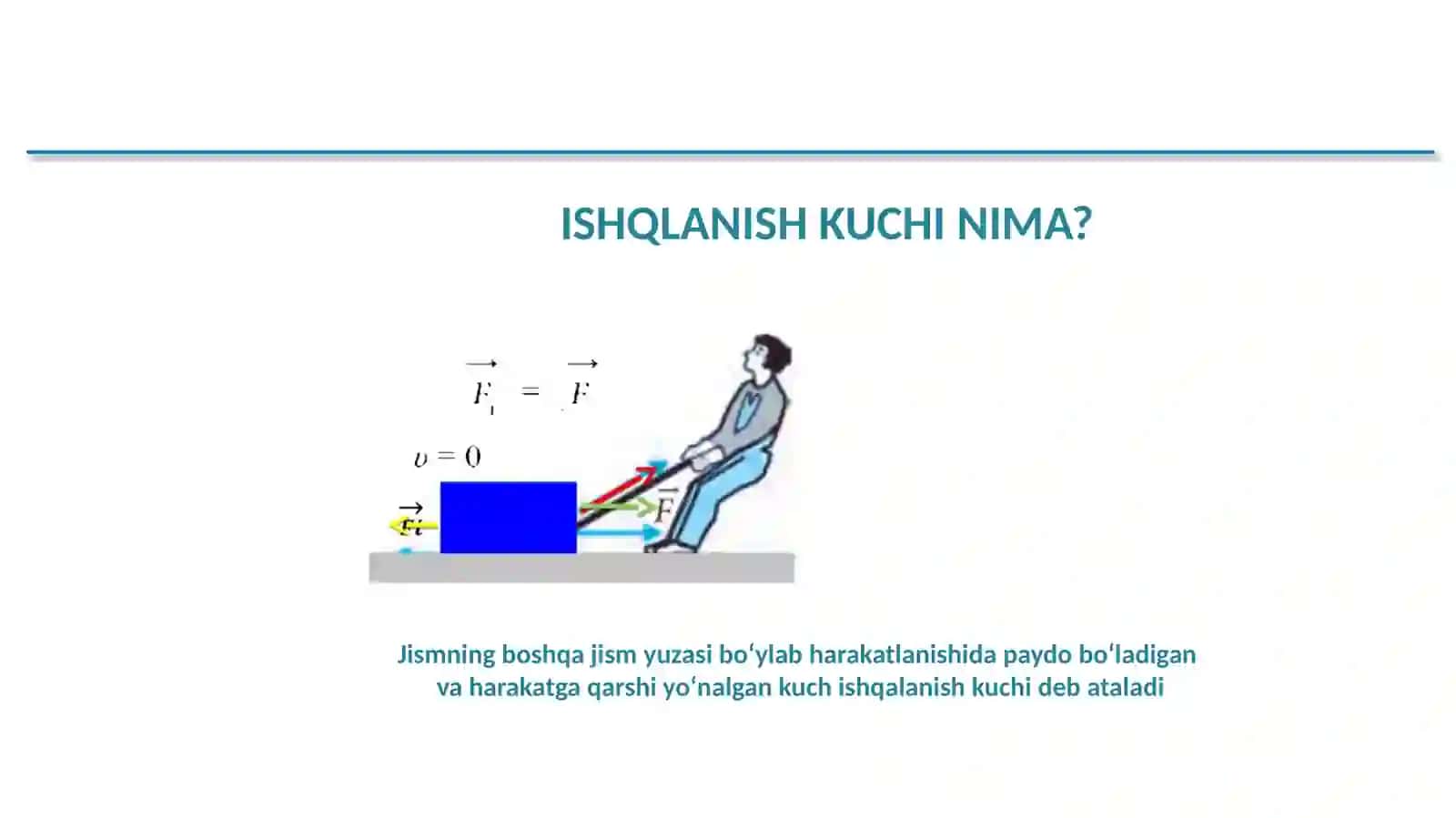 7-sinf Fizika - Tabiatda va texnikada ishqlanish 2
