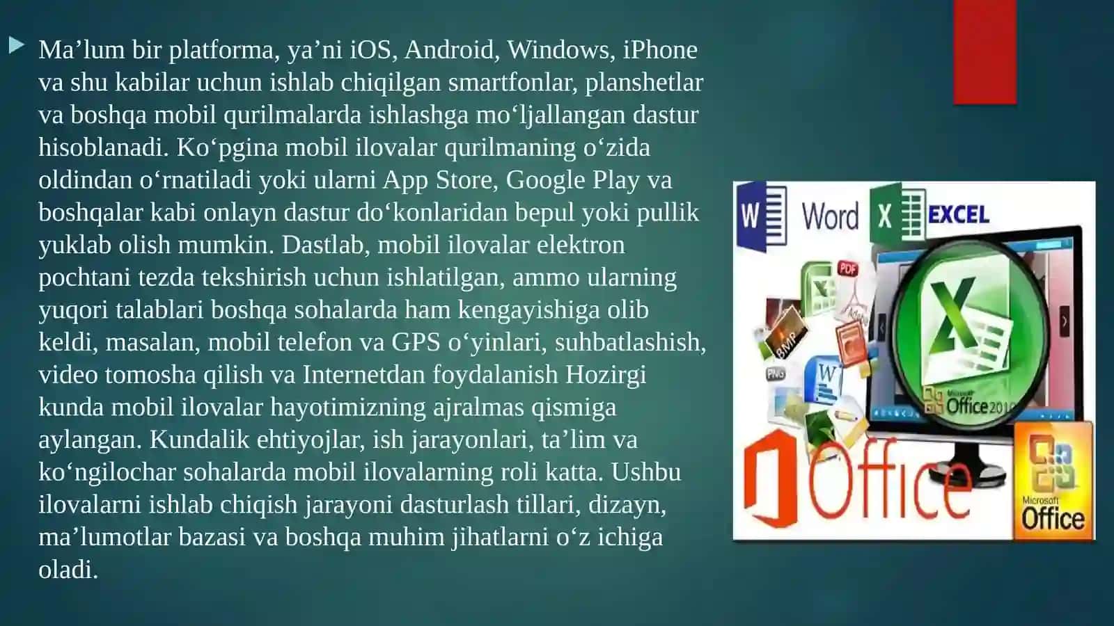 Mobil ilovalar yaratishning dasturiy vositalari (MobiCart) 2