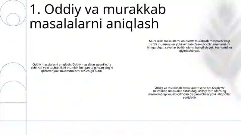Sodda Va Murakkab Maslalar 2