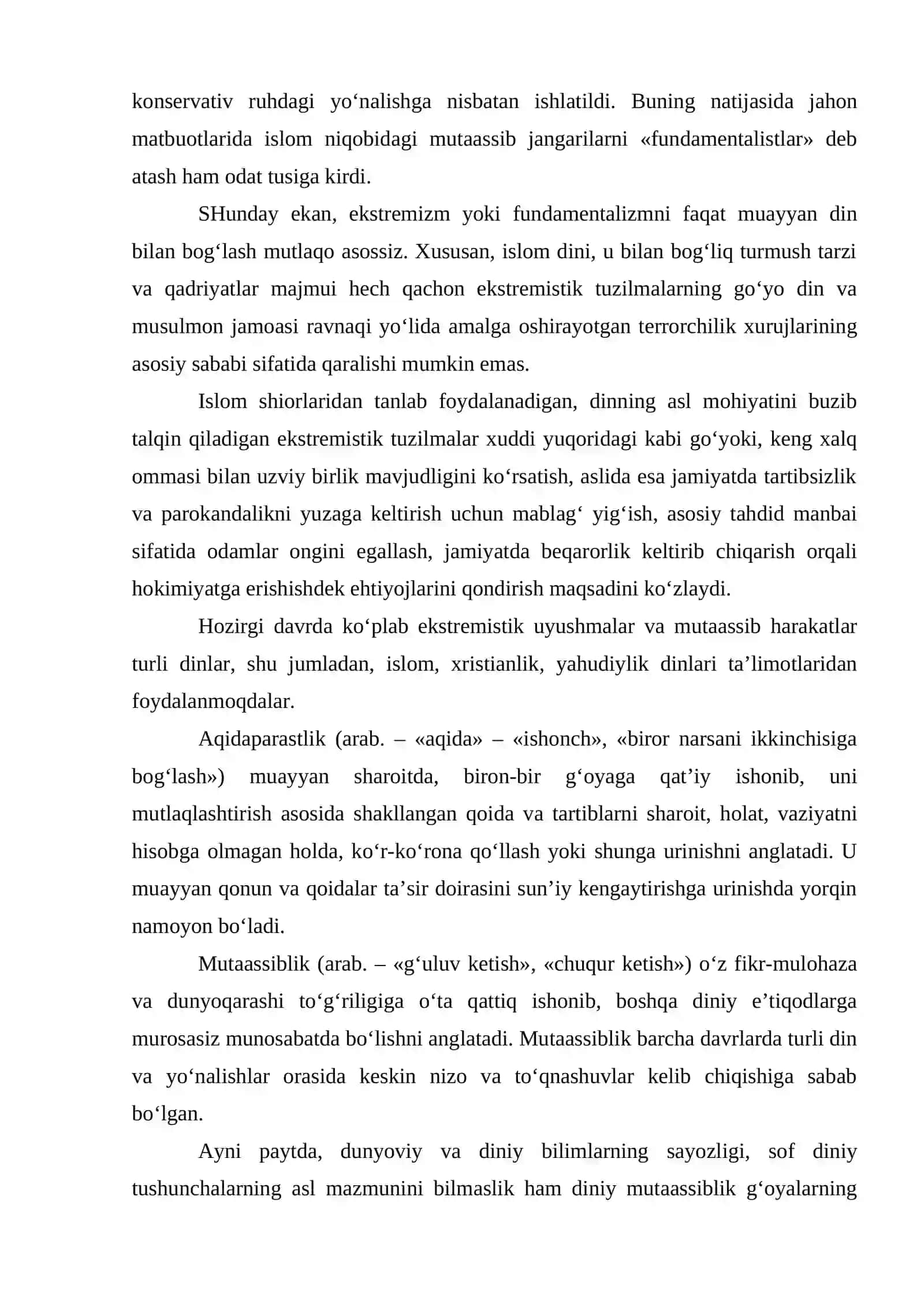 Diniy Fanatizm va Terrorizm 2