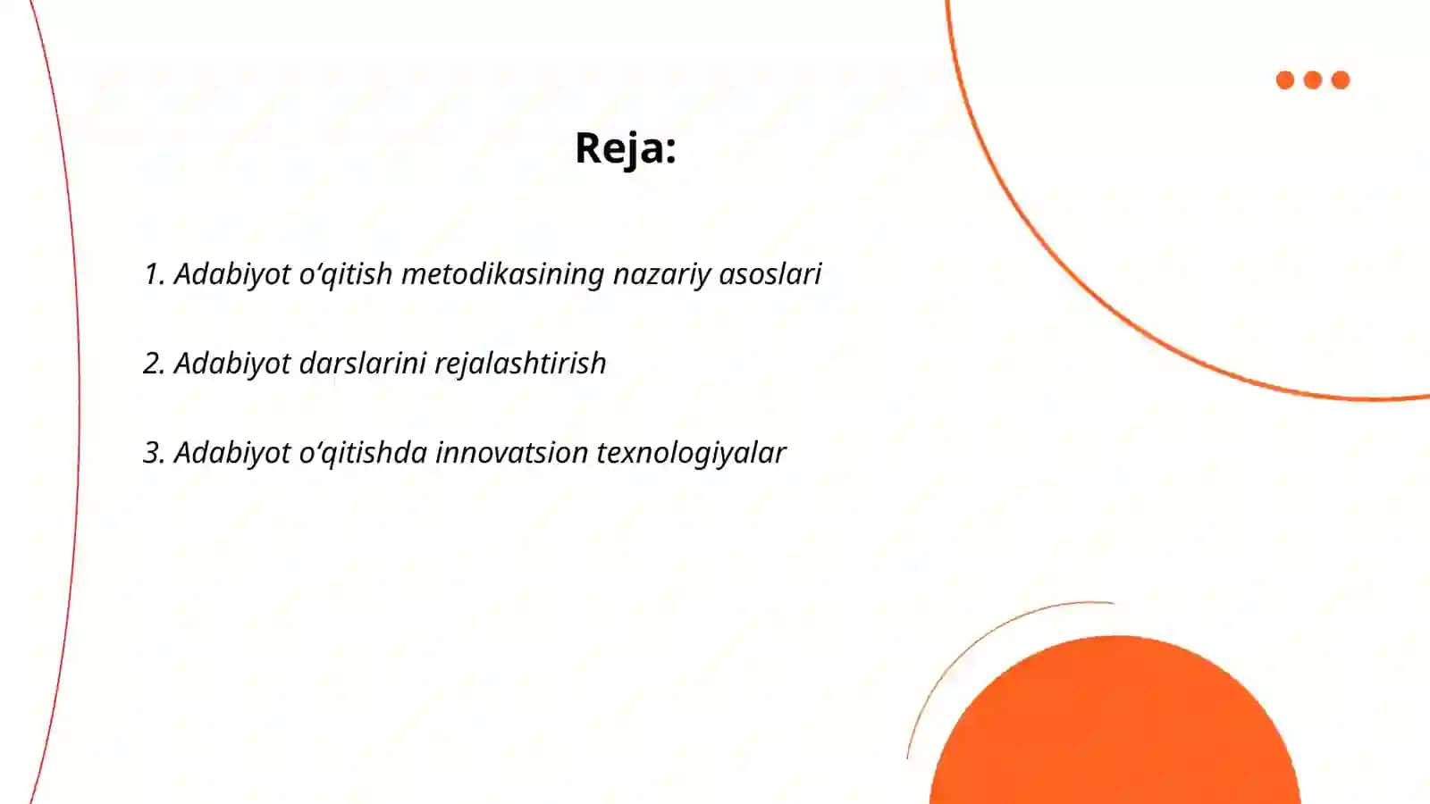 Adabiyot oʻqitish metodikasi 2