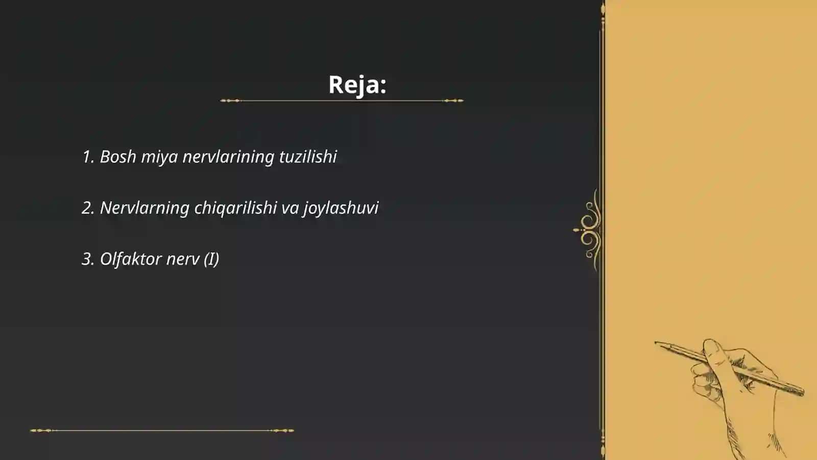 12 juft bosh miya nervlarining chiqish joylari 2