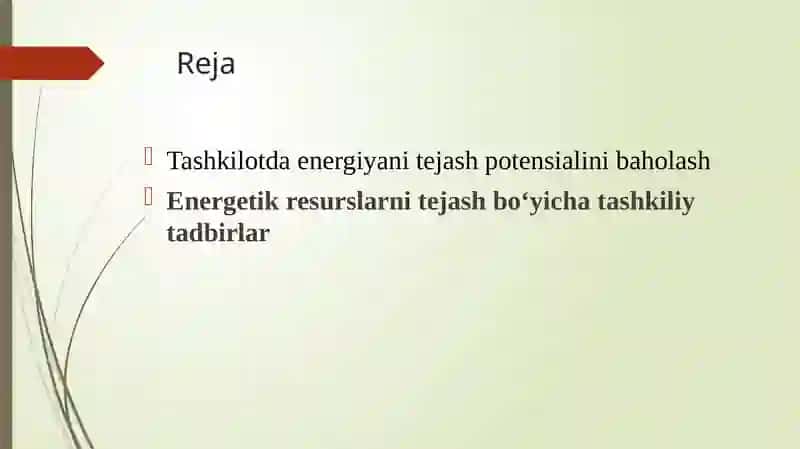 Issiqlik-energetika tejash potensialini baholash 2