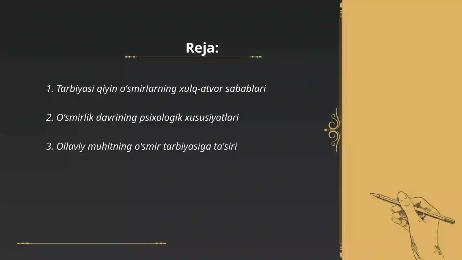Tarbiyasi qiyin oʻsmirlar 2