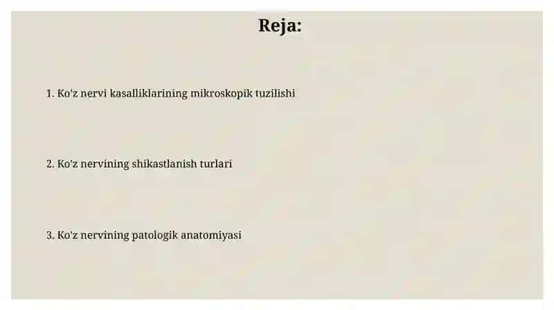 Ko'ruv nervi patologik anatomiyasi 2