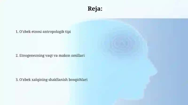 O'zbek etnosi: antropologik xususiyatlar 2