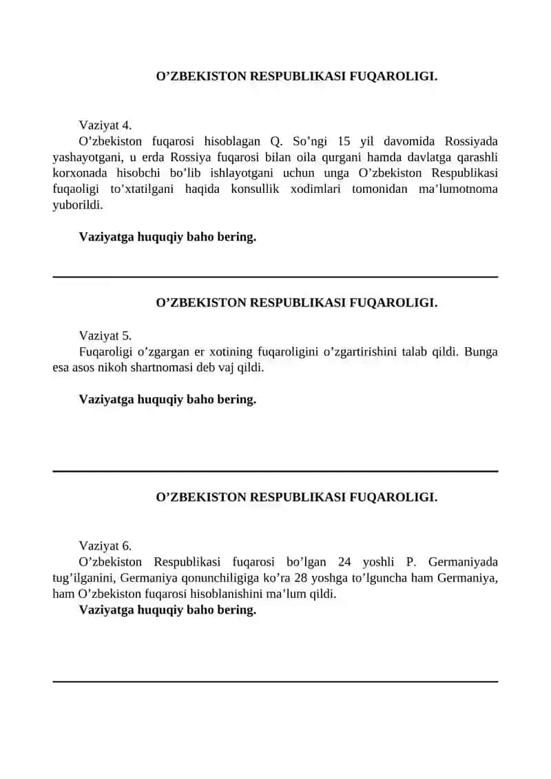 O’ZBEKISTON RESPUBLIKASI FUQAROLIGI 2