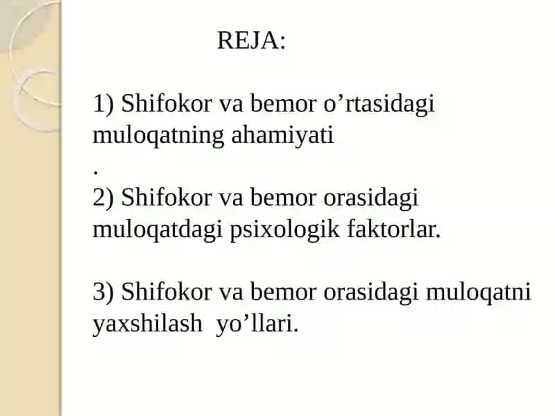 Muloqat:shifokorvabemormuloqatiningpsixologikxususiyatlari 2