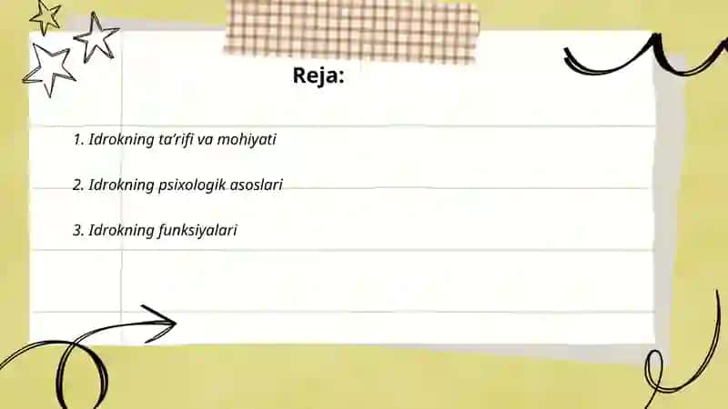 Idrok haqida tushuncha 2