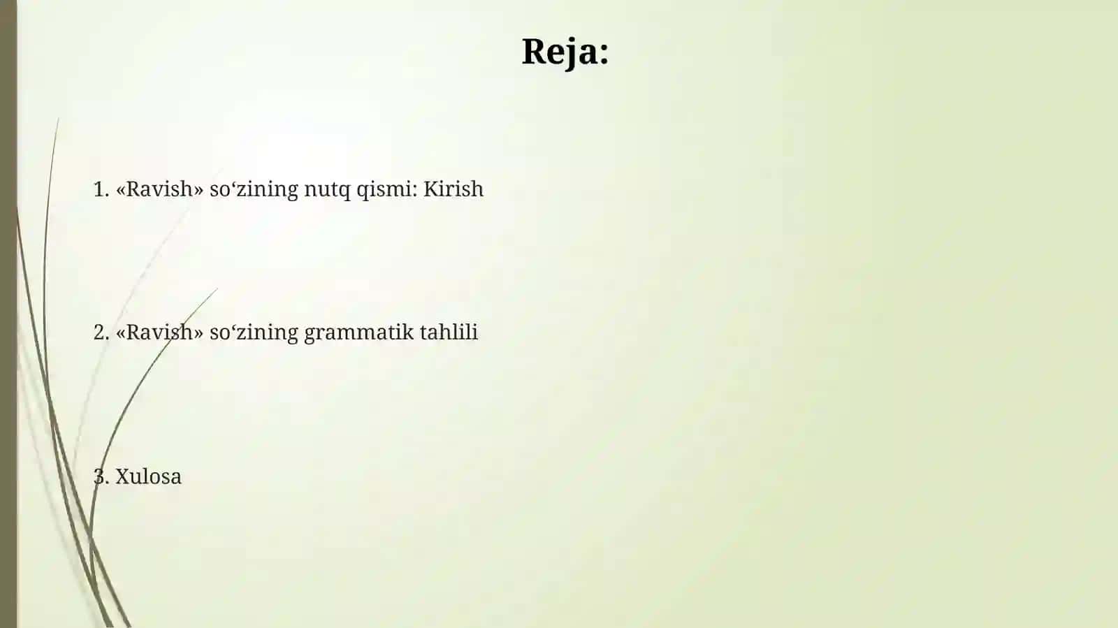 Ravish so'z turkumi 2