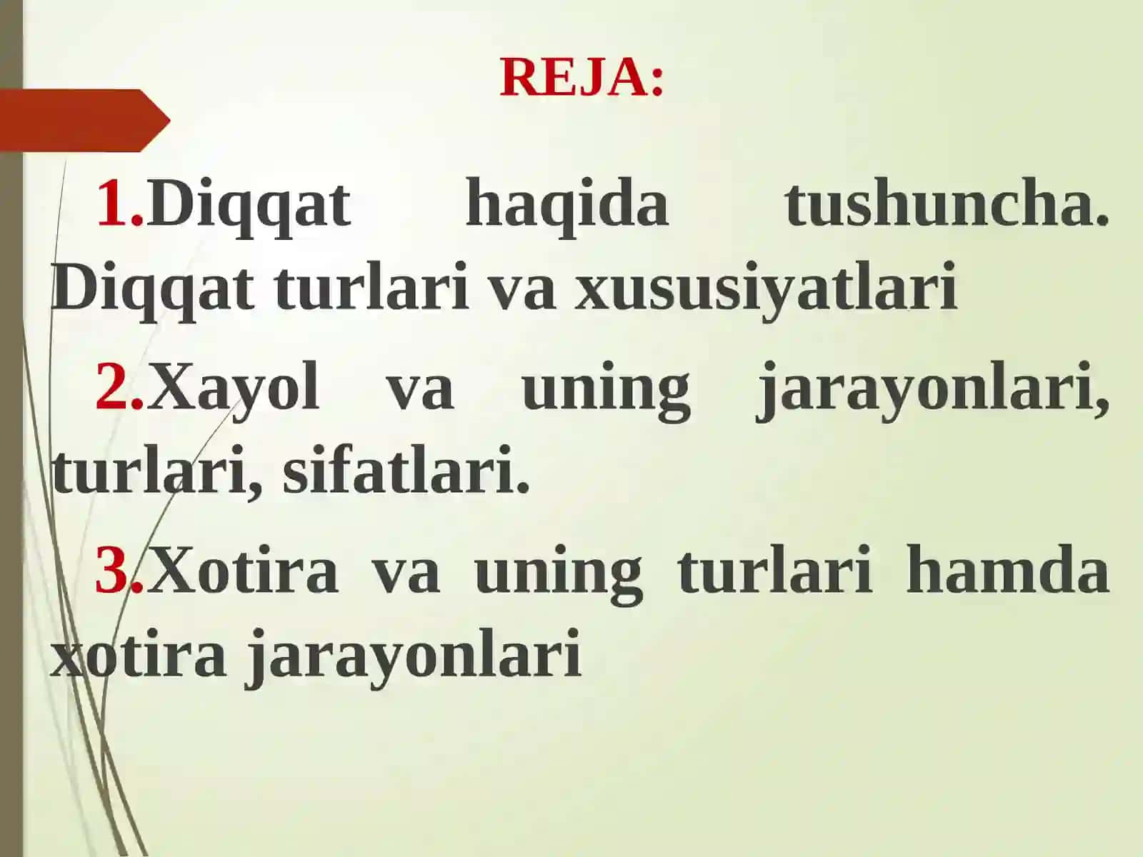 Diqqat,xotira,hayol-psixikjarayonsifatida 2