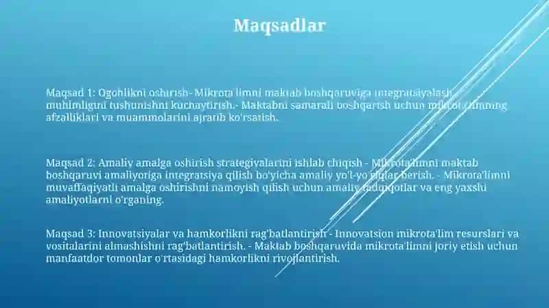Mikrota'limni Maktab Boshqaruvi 2