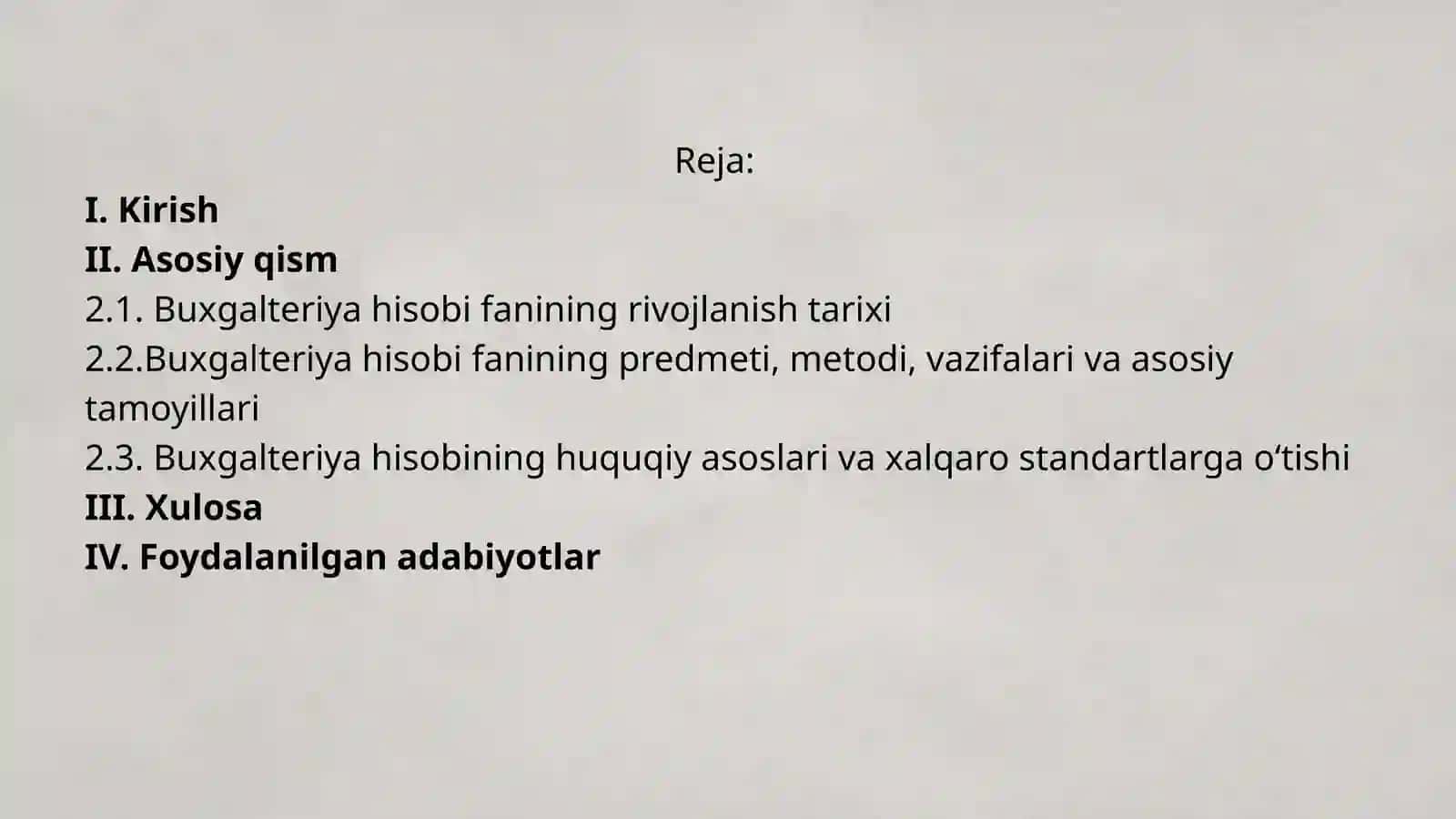 Buxgalteriya hisobi fanining predmeti va metodi 2