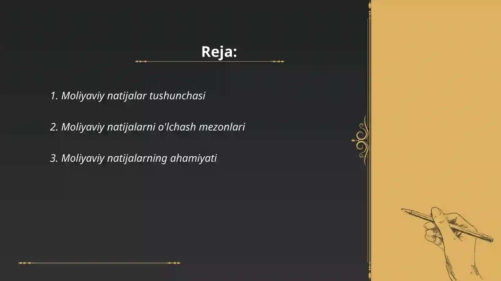 Moliyaviy natijalar 2