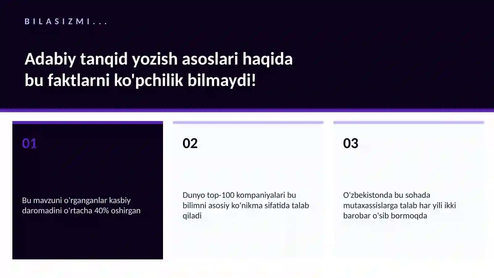 Adabiy tanqid yozish asoslari 2