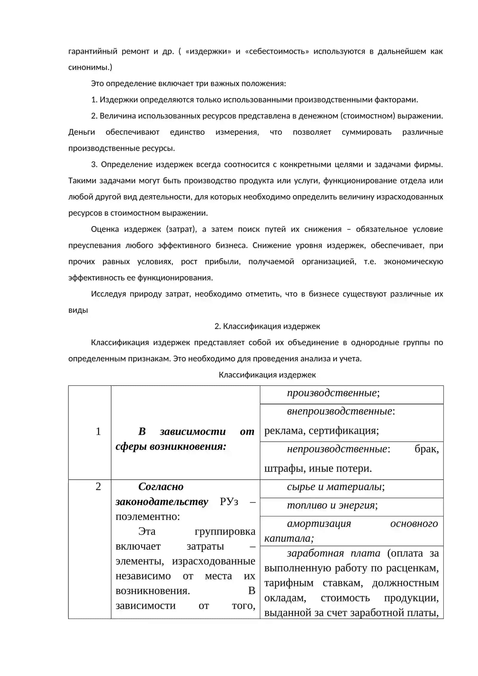 Производственные затраты 2