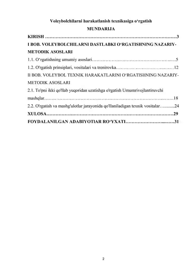 Voleybolchilarni harakatlanish texnikasiga o‘rgatish 2