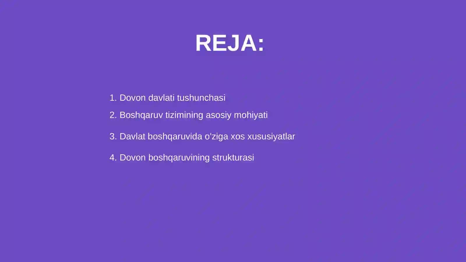 Dovon davlati boshqaruv tizimining o'ziga xos xususiyatlari 2