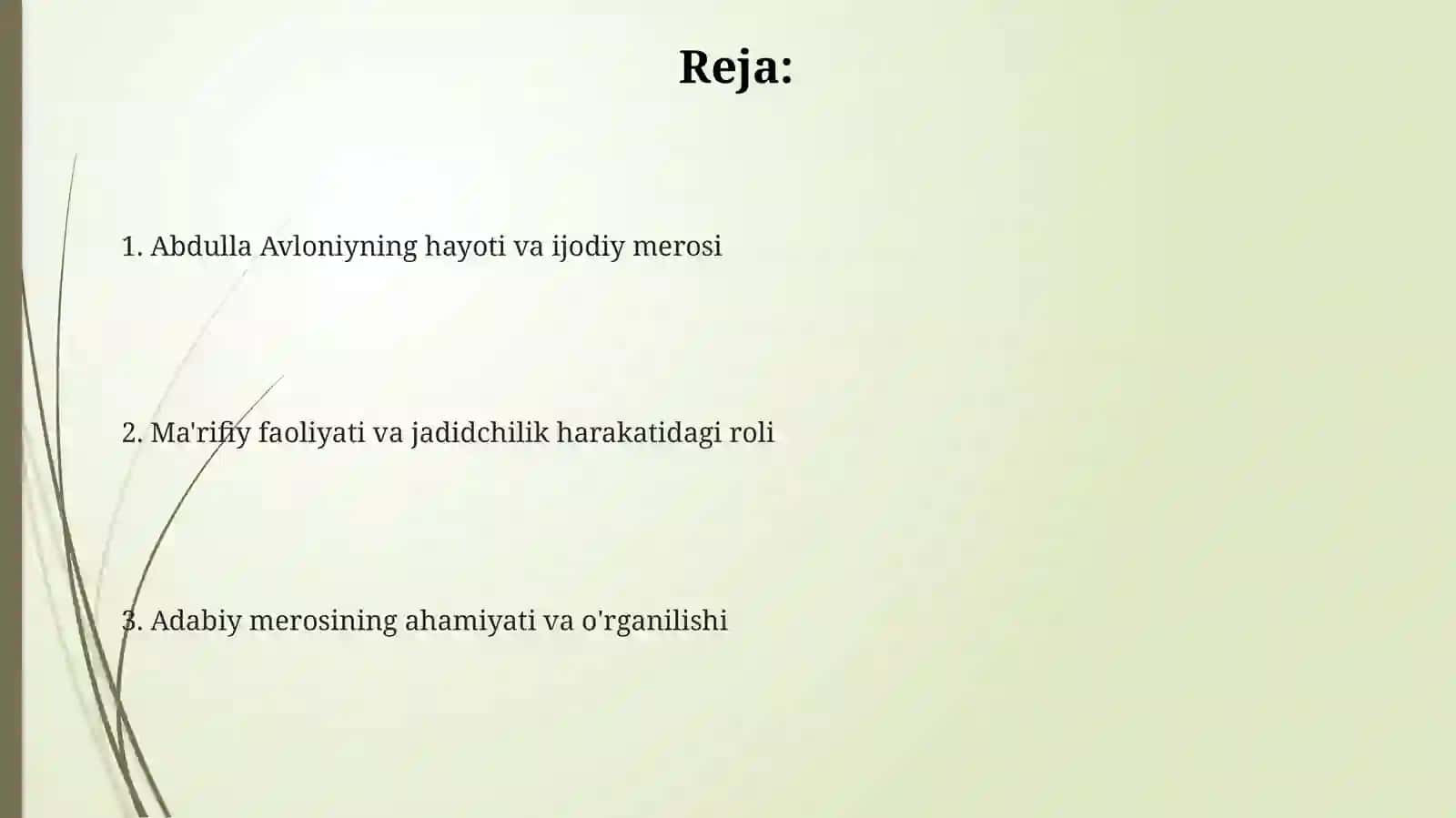 Abdulla Avloniyning oʻzbek adabiyotidagi oʻrni 2