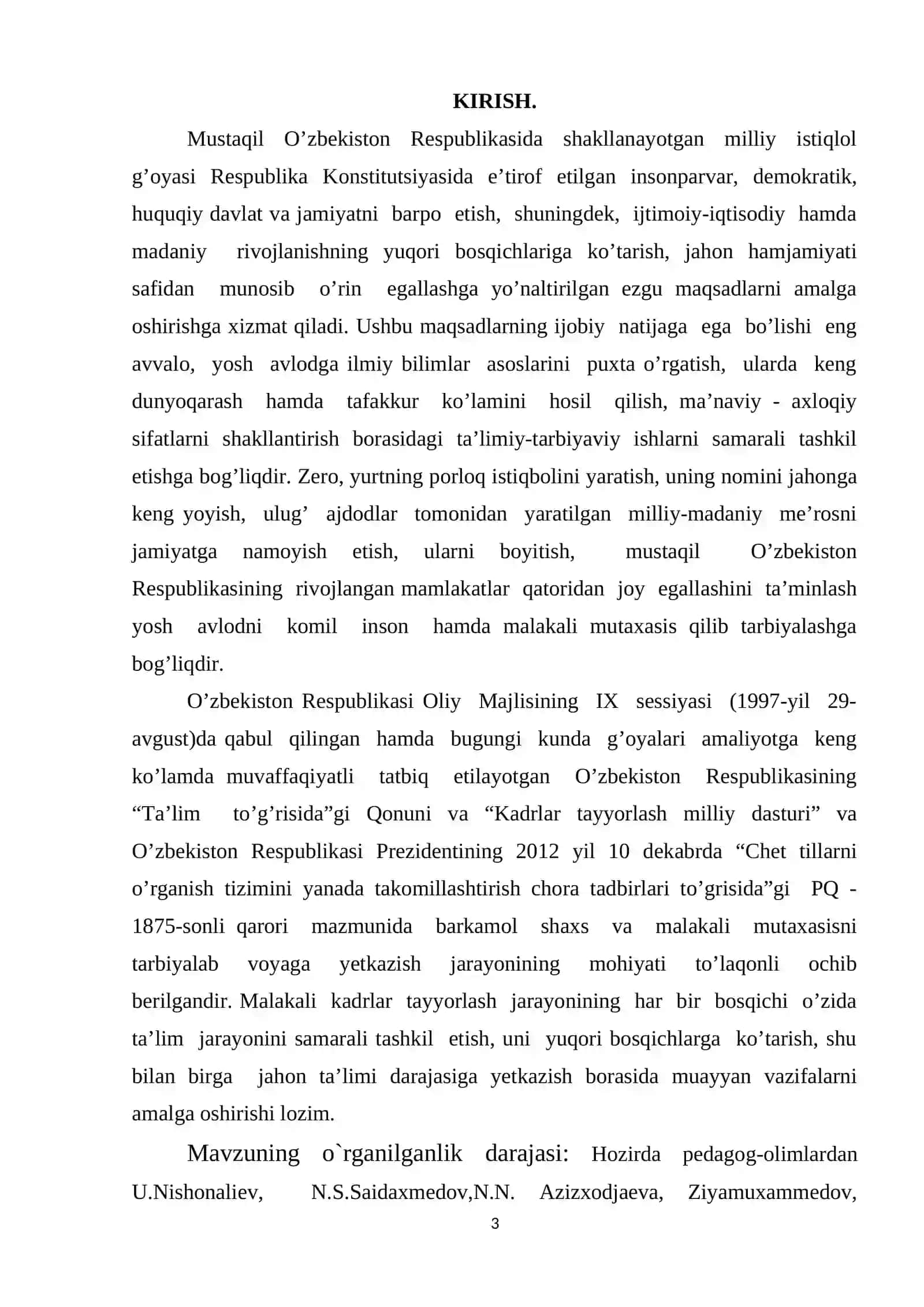 BOB. PEDAGOGIK FAOLIYATNI TEXNALOGIYALASHTIRISHNING IJTIMOIY ZARURIYAT SIFATIDA O’RGATISHNI O’RGANISH 2
