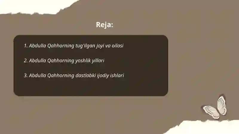 Abdulla Qahhor hayoti va ijodi 2