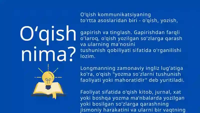 O'qish qobilyatlari 2