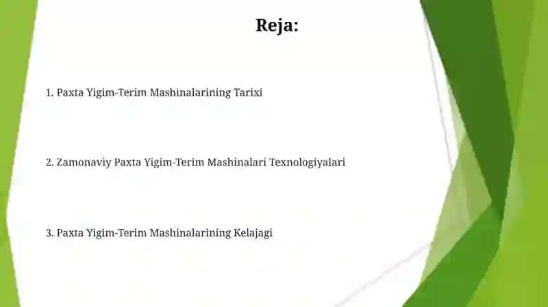 Paxta Yigim-Terim Mashinalari 2